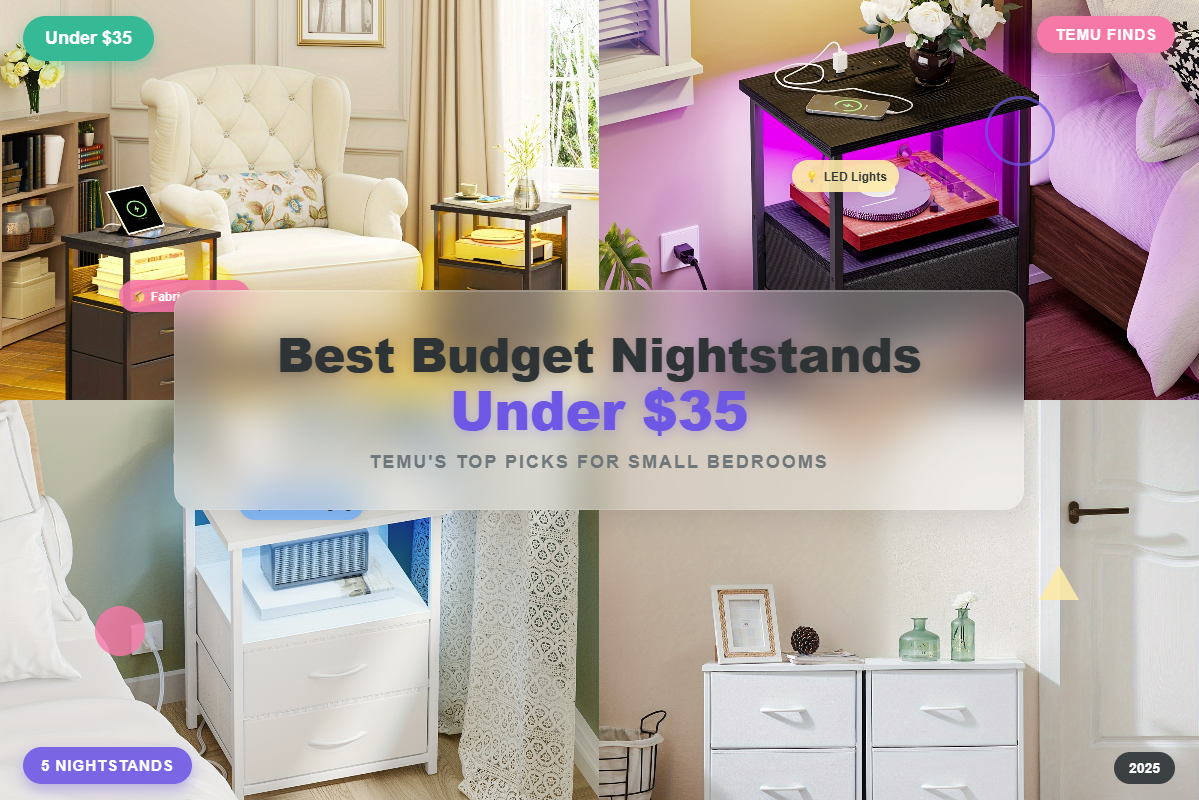 Top 5 Budget Nightstands Under 35 Small Bedroom Picks